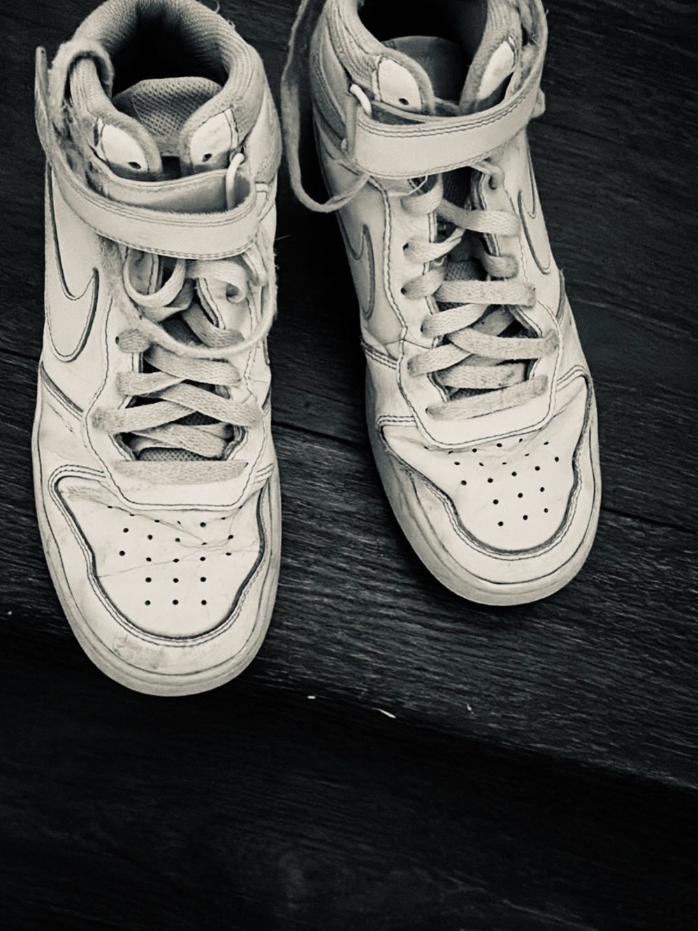 Nike Women's White High-Top Strap Sneakers